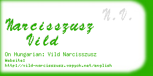 narcisszusz vild business card